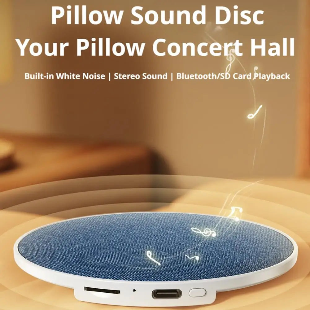 Mini Sleep Speaker Bluetooth 5.4 Bone Conduction Hifi Under Pillow Bedside Sleep Aid 360° Surround Sound Machine 2026 New Zpaxo