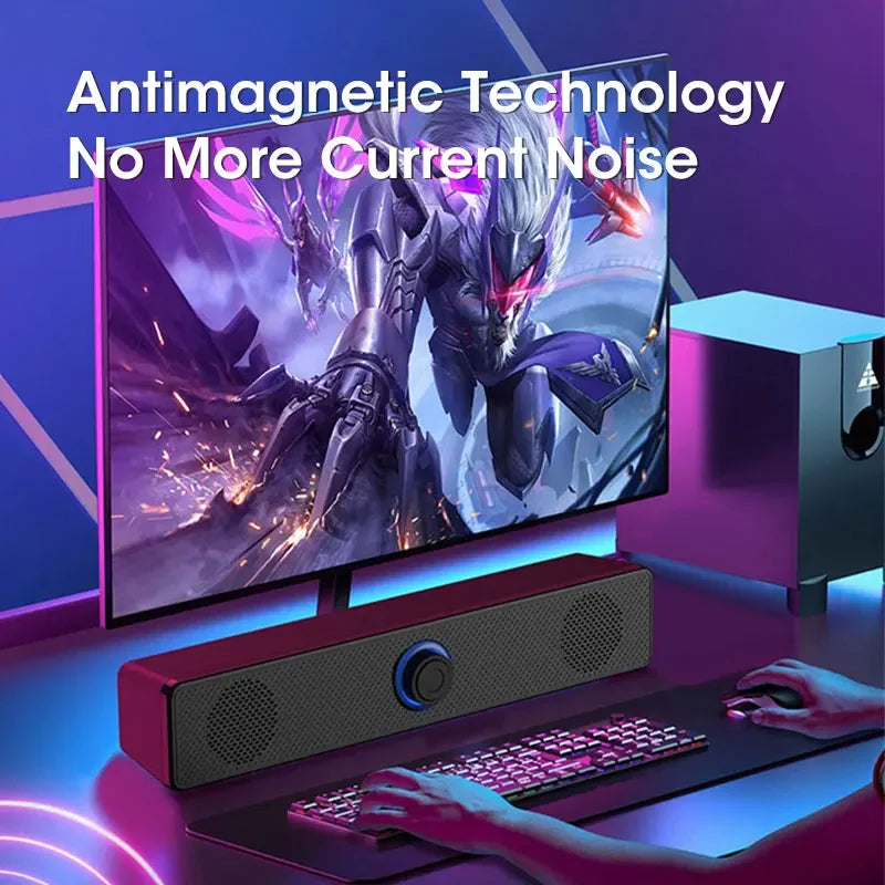 Wired USB Bluetooth Computer Speaker Stereo Subwoofer Soundbar 3D Home Surround Speakers for PC Music Player Wired Loudspeaker Zpaxo