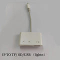 3-in-1 Lightning TF SD USB OTG Card Reader High-speed Data Transfer Zpaxo IOS to SD TF USB