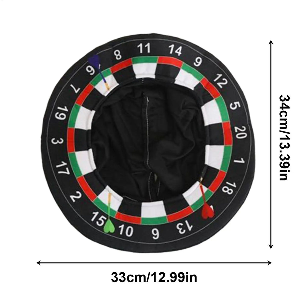 Funny Dartboard Hat Novelty Costume Headwear Soft Comfortable Gag