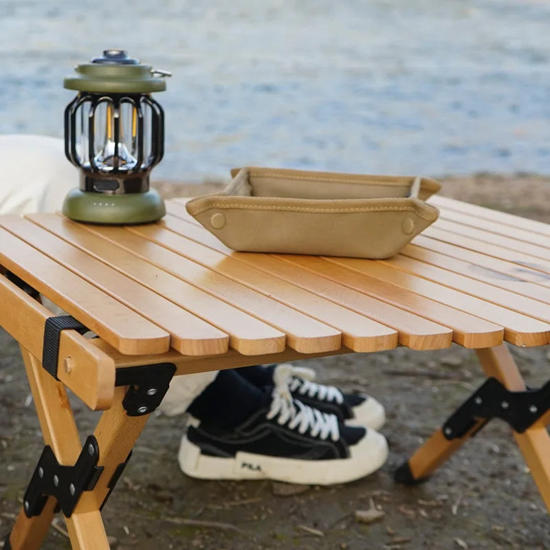 Hot Outdoor Camping Storage Tray, Household Travel Storage Box, Camping Portable Folding Square Miscellaneous Items Storage Tray Zpaxo