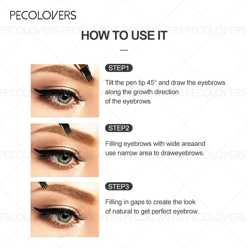 1PC Dual-Purpose Tool for Filling in Hairlines And Eyebrows Features Ultra-Fine Fiber Bristles with a Bionic Design Zpaxo