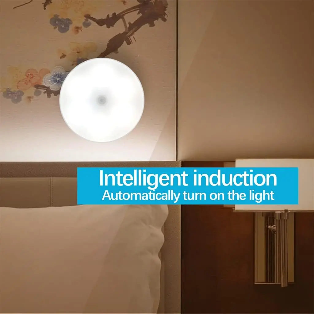 USB Motion Sensor Night Light Rechargeable Cupboard Closet Garage Zpaxo
