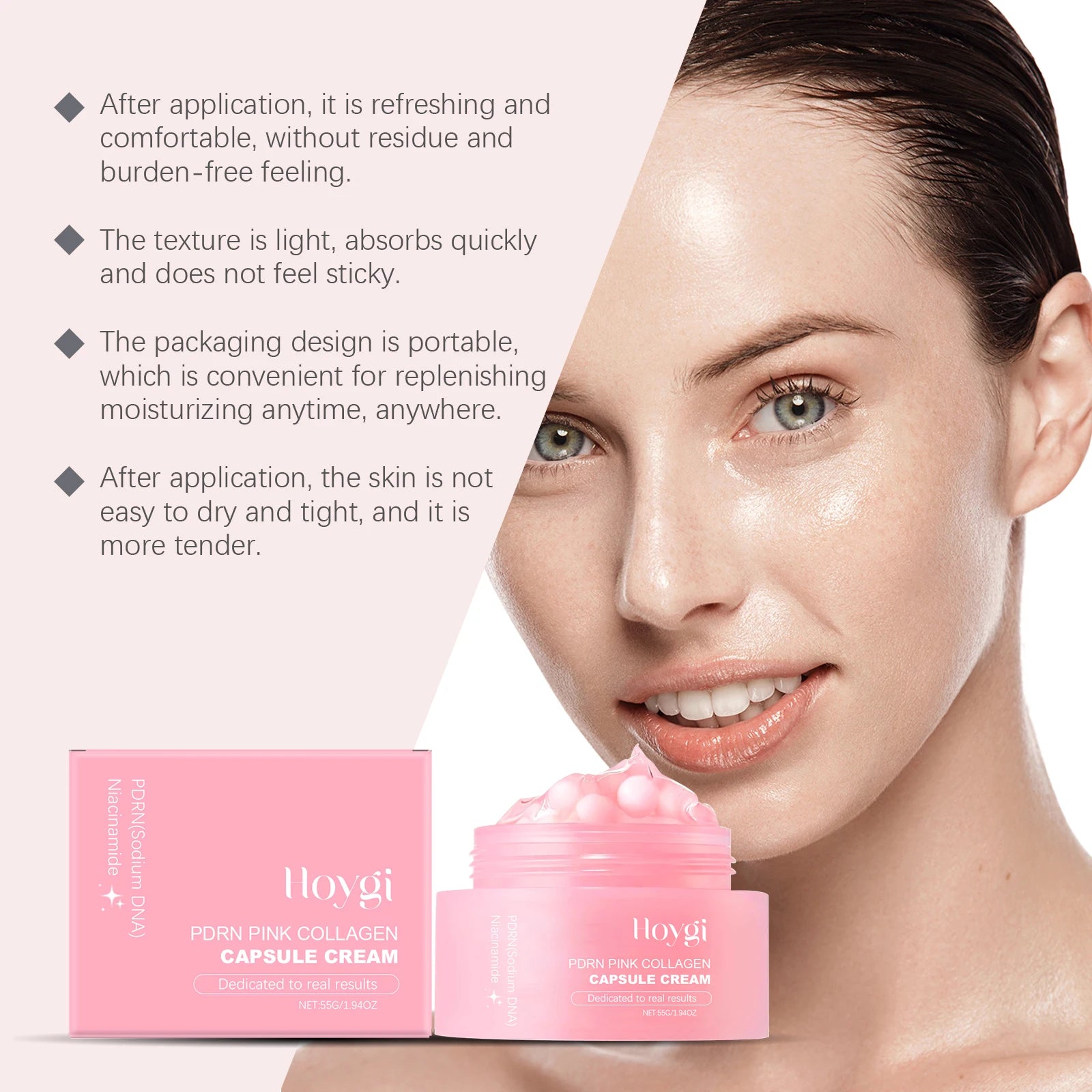 Hoygi Collagen Capsule Cream – Hydrating Firming Anti-Aging Facial Capsule Cream Zpaxo