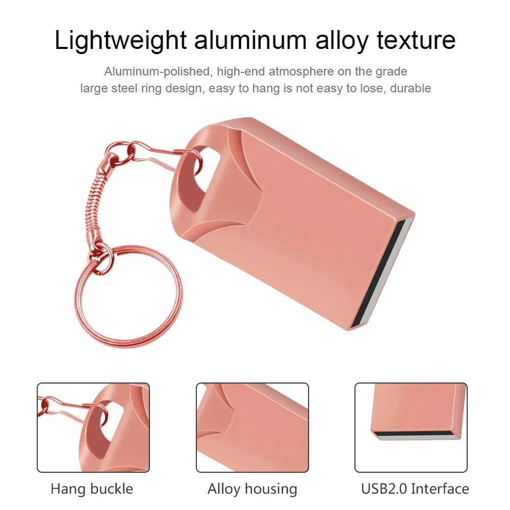 Zsuit Waterproof Metal USB Flash Drive 32gb 64gb 128gb Flash Disk Pendrive флешка Usb Memory Stick USB 2.0 Free Logo Gift U-disk Zpaxo