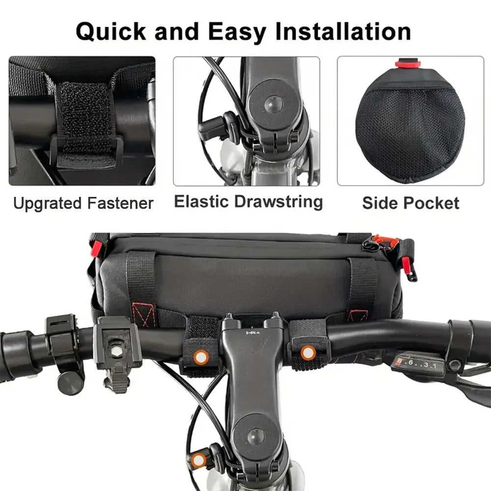 Bike Multi-functional Front Bag Reflective safety Durable high-capacity Handlebar bag Commuting MTB Outdoor Riding Accessories Zpaxo