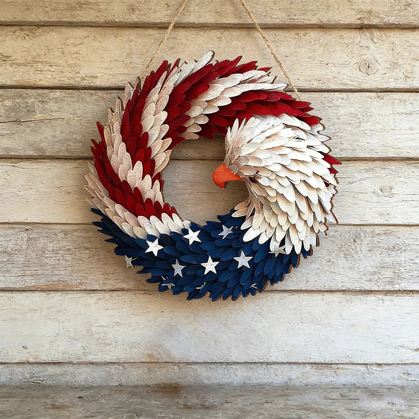 American Eagle Flag Patriotic Wreath 2026 USA 250 Decorations 2d