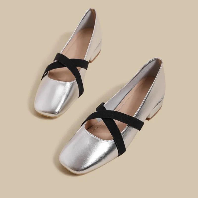 Spring Summer Elegant Retro Mary Jane Casual Flat Shoes Fashion Soft