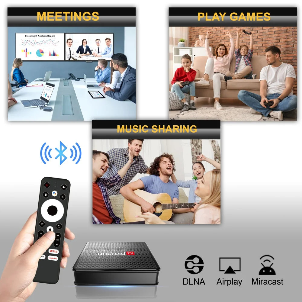 Wudung X5 TV Box AndroidTV Allwinner H313 4K HD Wifi HDR Portable Zpaxo