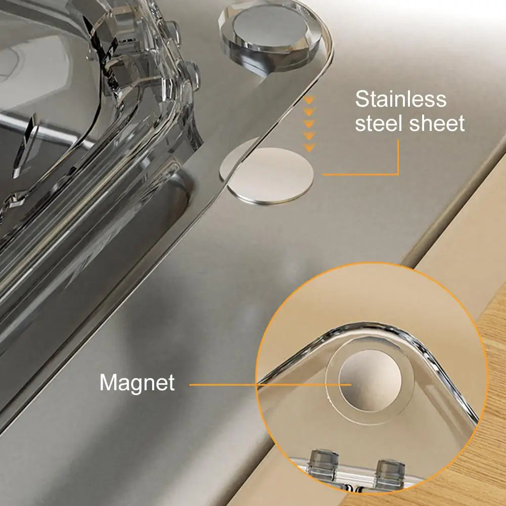 Magnetic Corner Sink Drain Basket – No-Drill Food Strainer Sink Drain Basket Zpaxo