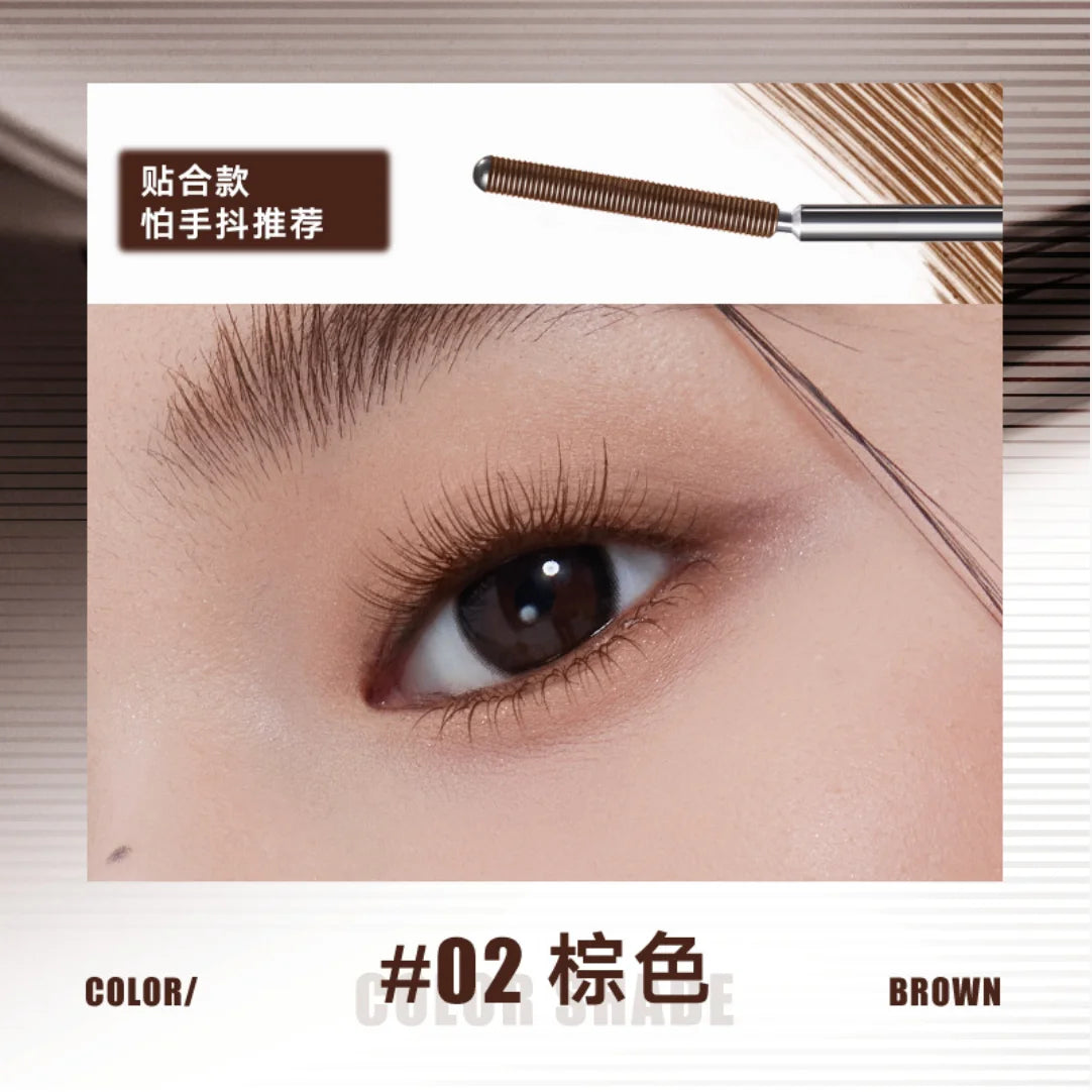JUDYDOLL Mascara Feather Lash Iron Slender Curling Steel Tube Toothed Zpaxo Curly Brown