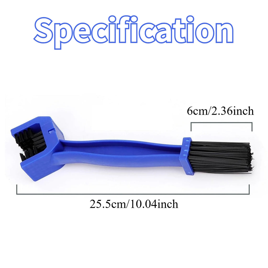 Double-Ended Bike & Motorcycle Chain Cleaning Brush