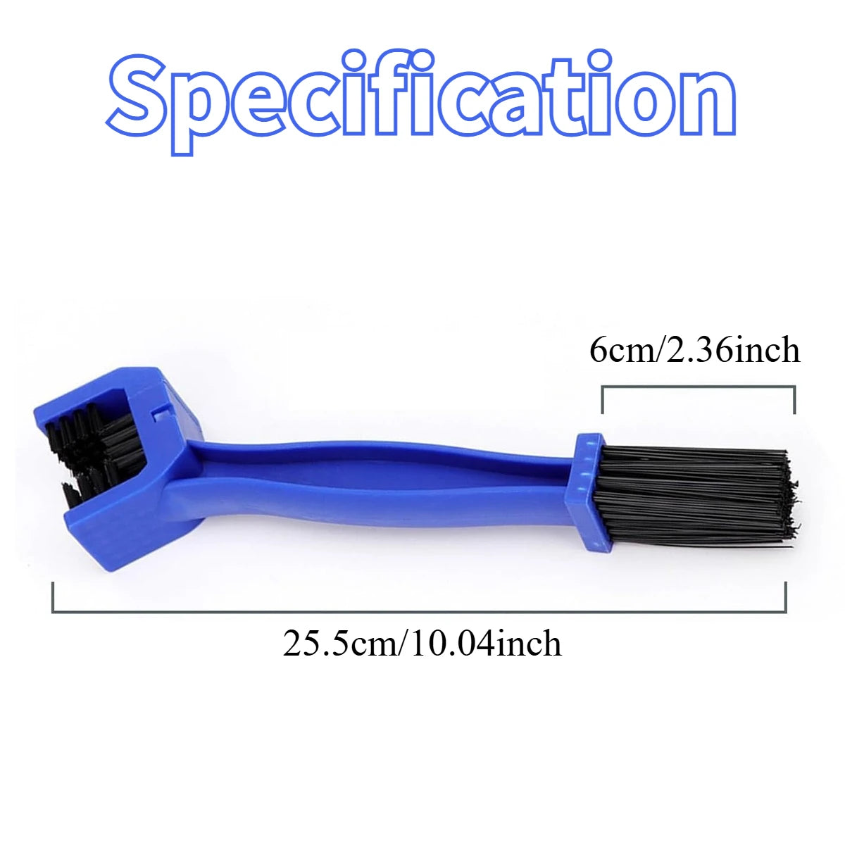 Double-Ended Bike & Motorcycle Chain Cleaning Brush