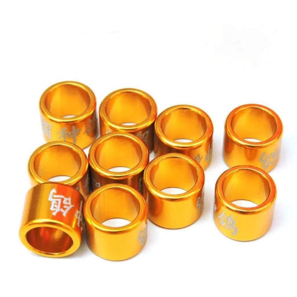Personalized Aluminum Pigeon Rings High-quality Laser Engraved Foot Zpaxo Gold