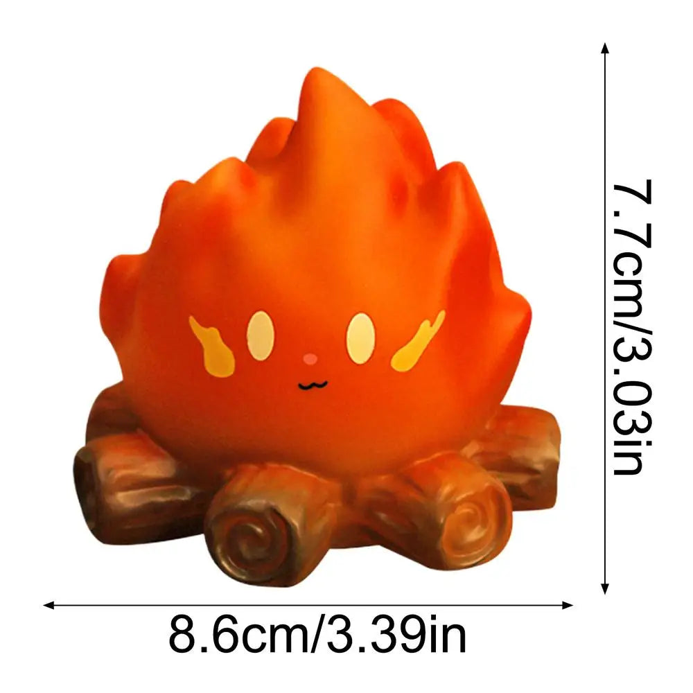 Campfire Night Light Tabletop Ambient Lighting Nursery Flame Lights