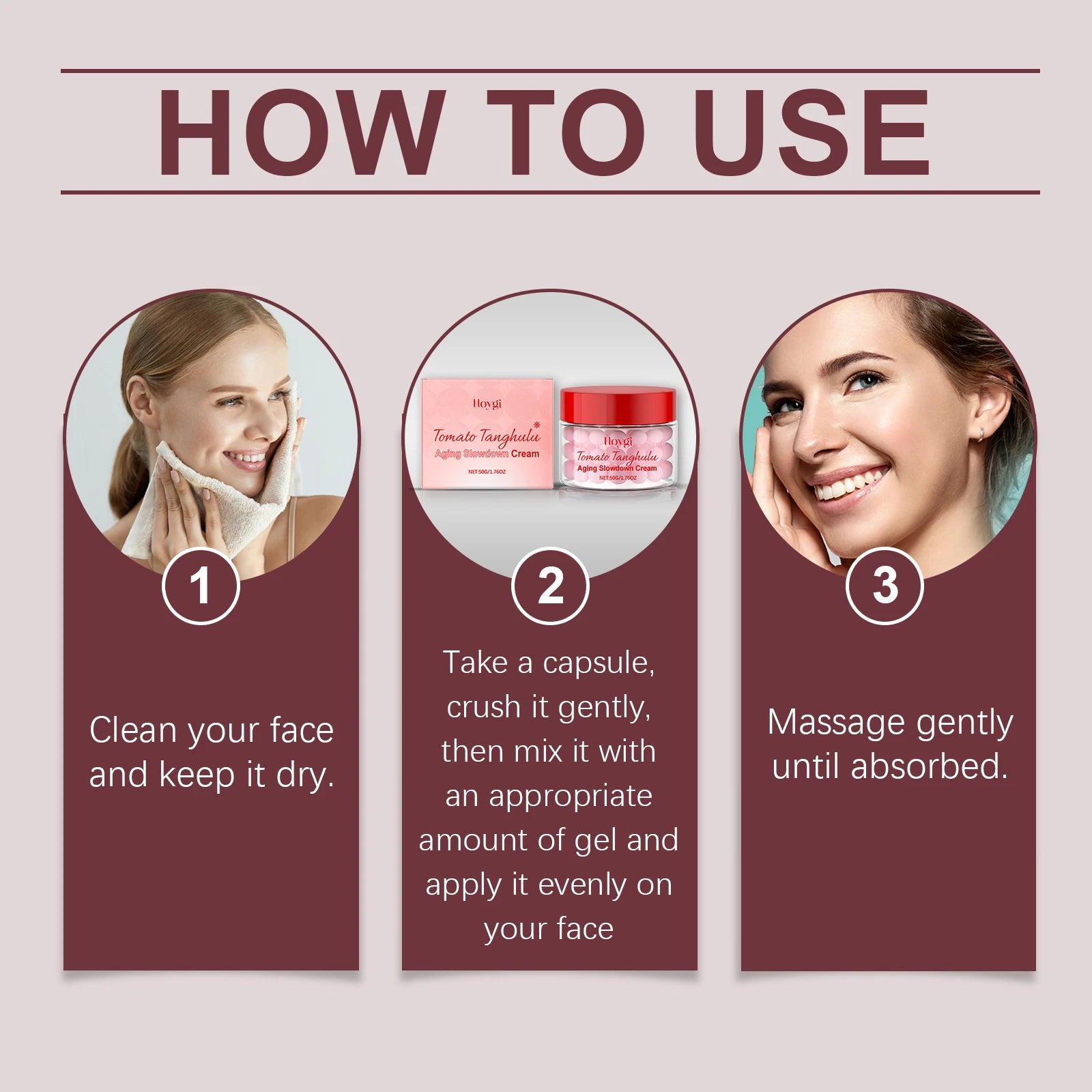 Anti-Aging Tomato Capsule Brightening Facial Moisturizer Cream-Hydrating Firming Reduces Fine Lines Non-Greasy Relieves Dryness Zpaxo