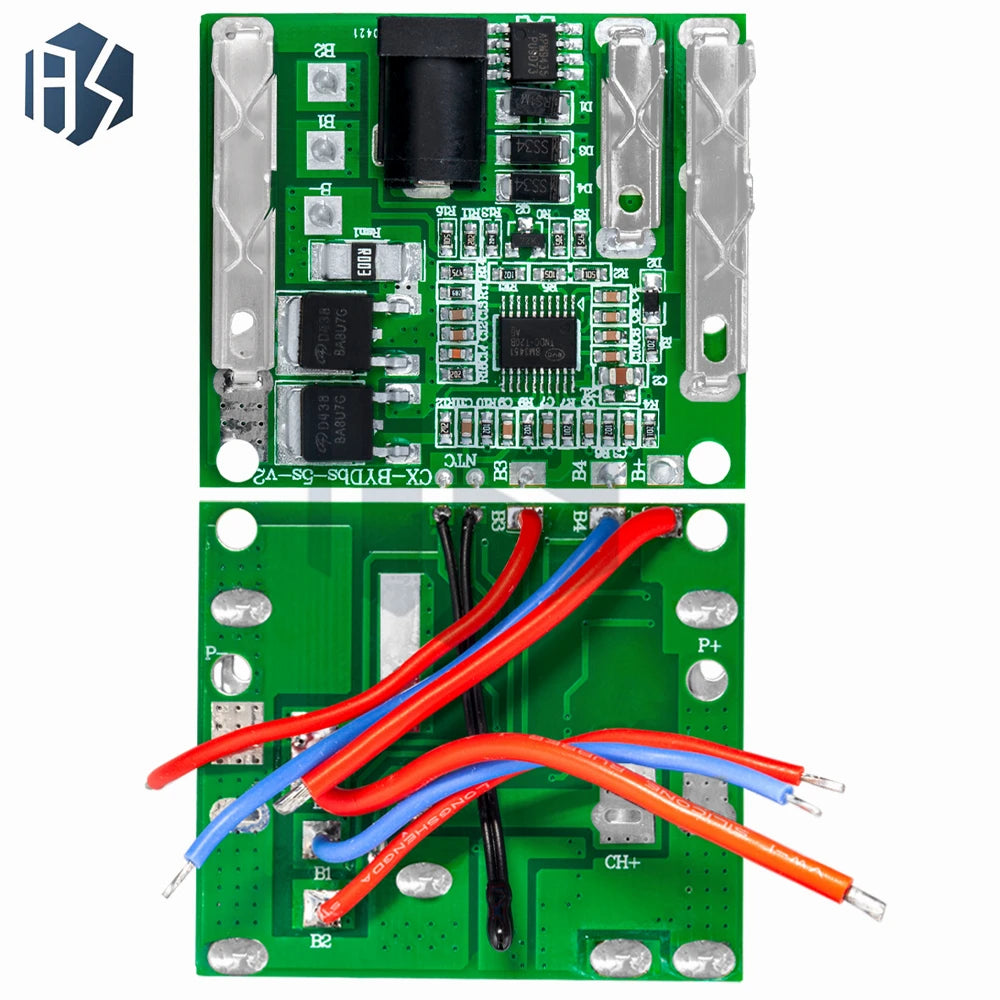 Heavy-Duty 30A 5S Li-Ion BMS Protection Board: 18V-21V with Full Protection for Power Tool Batteries Zpaxo