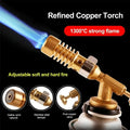 Gas Burner Welding Torch Portable Blowtorch Copper High Temperature Brass Gas Torch Brazing Solder Welding Plumb Tools Zpaxo Default Title
