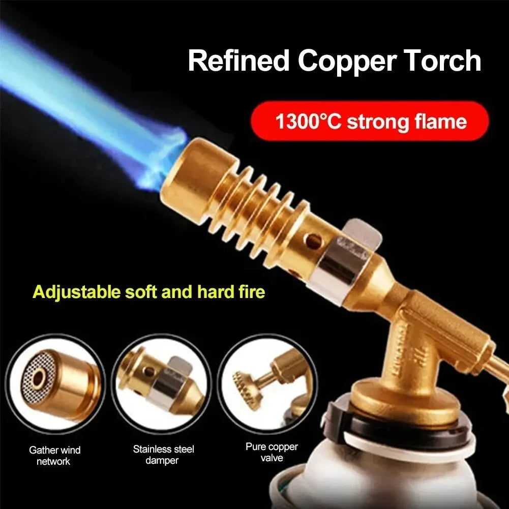 Gas Burner Welding Torch Portable Blowtorch Copper High Temperature Brass Gas Torch Brazing Solder Welding Plumb Tools Zpaxo Default Title