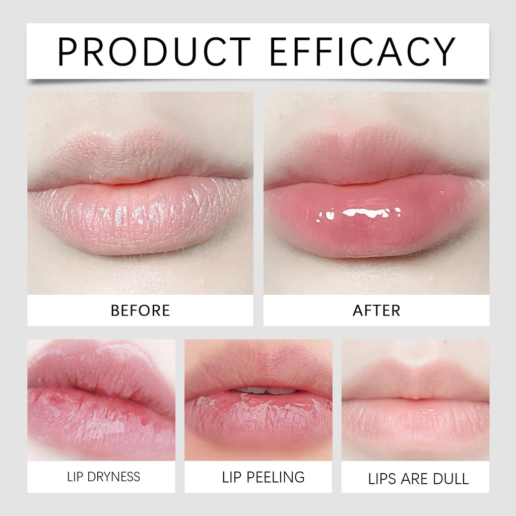 Moisturizing Lip Oil Plumping Lip Gloss Deep Hydrating Nourish Lips Relieve Dryness Gentle Exfoliating Soft Smooth Lip Care Oil Zpaxo