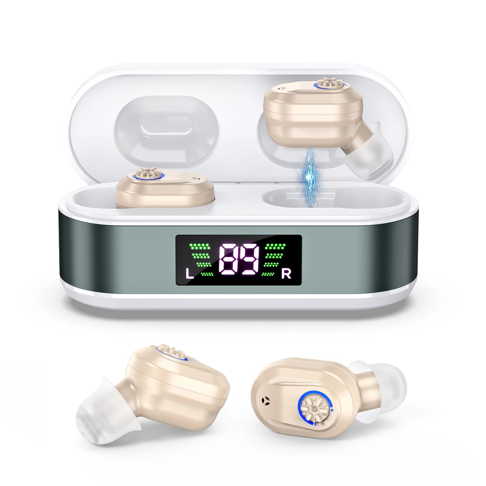 CIC Elderly Hearing Aid Rechargeable Mini Wireless Amplifier