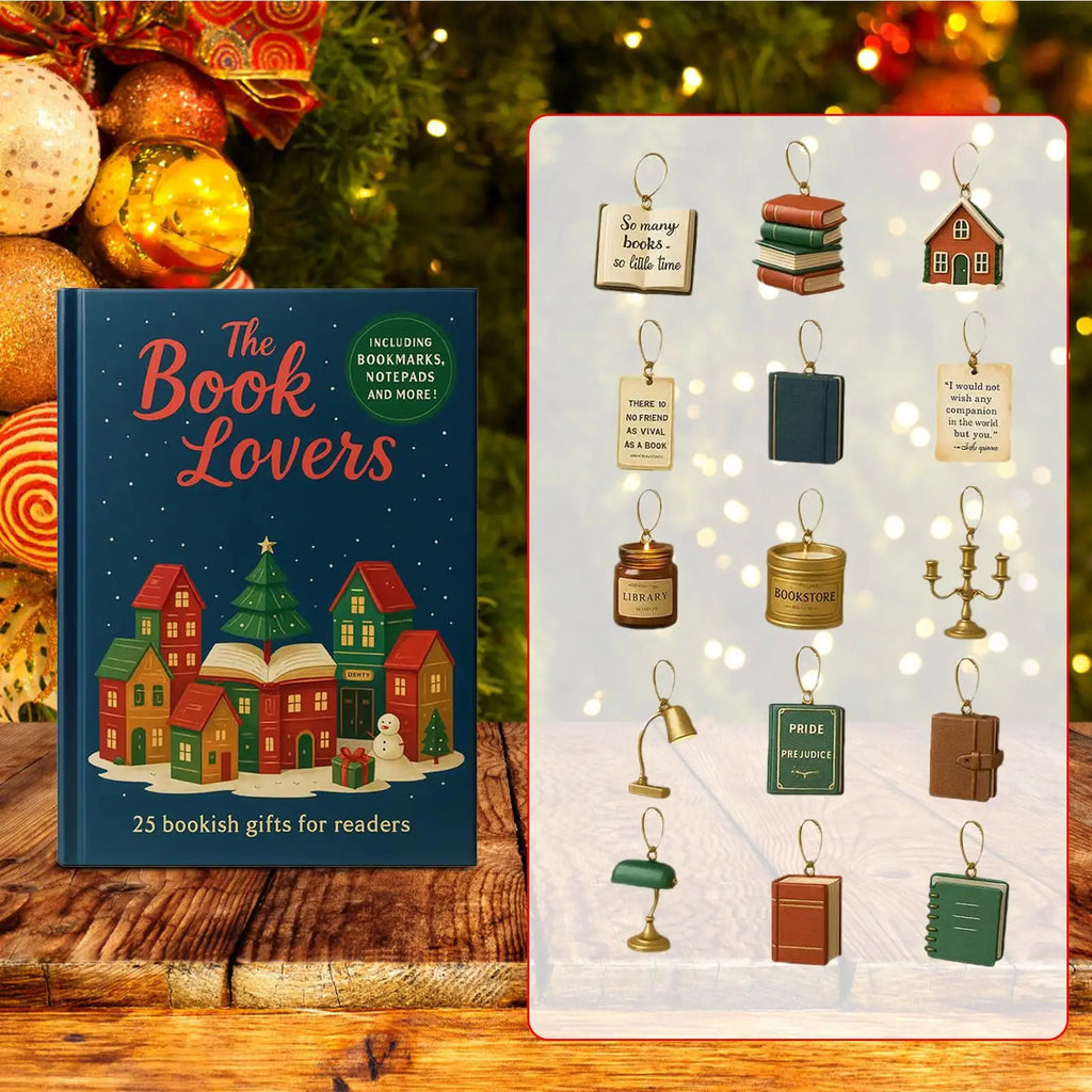 Book Lover Advent Calendar 24 Days 2D Acrylic Bookmark Pendant