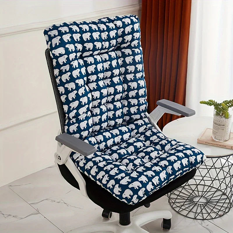 Ergonomic Chair Cushion with Backrest Support – Home & Car Seat Cushion Zpaxo Blue