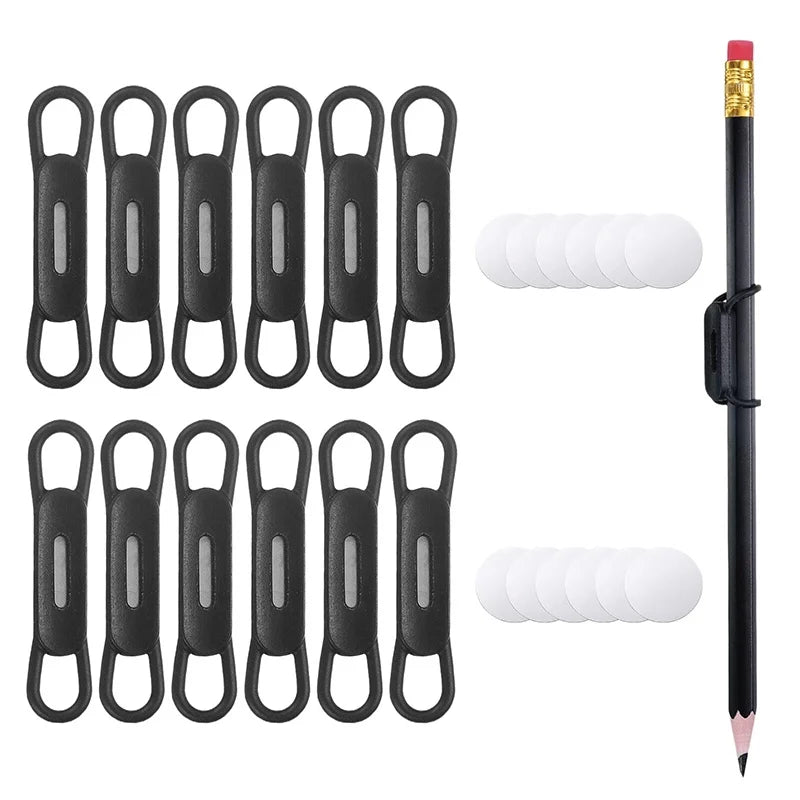 Magnetic Pen Pencil Holder Silicone Adjustable Pens Stand For Desktop Refrigerator White Boards Office Desktop Marker Organizer Zpaxo