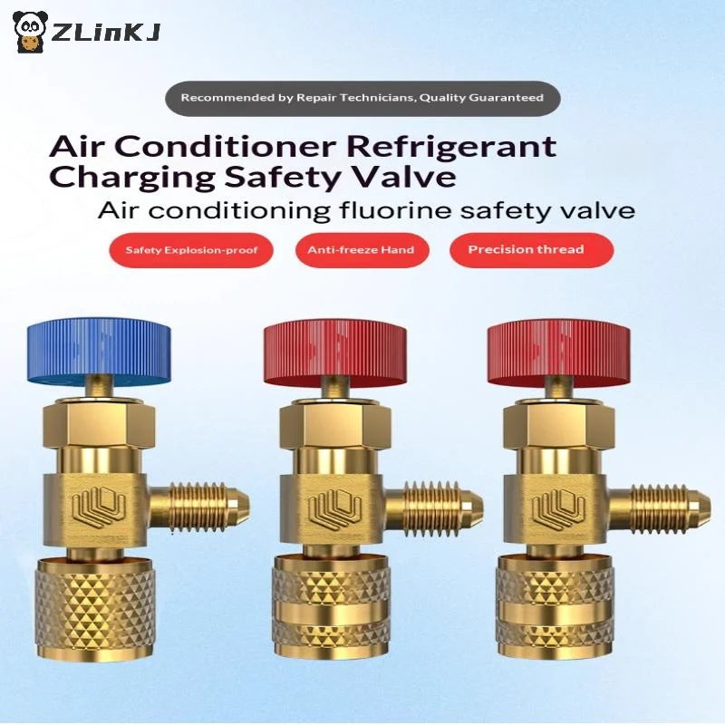 R410A R22 Car Air Conditioning Refrigerant Adapter Liquid Safety Zpaxo