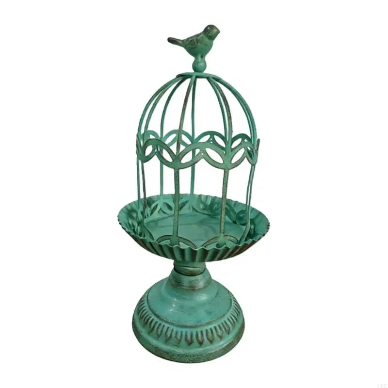 Birdcage Holder Metal Decorative Candlesticks Table Centerpieces Home