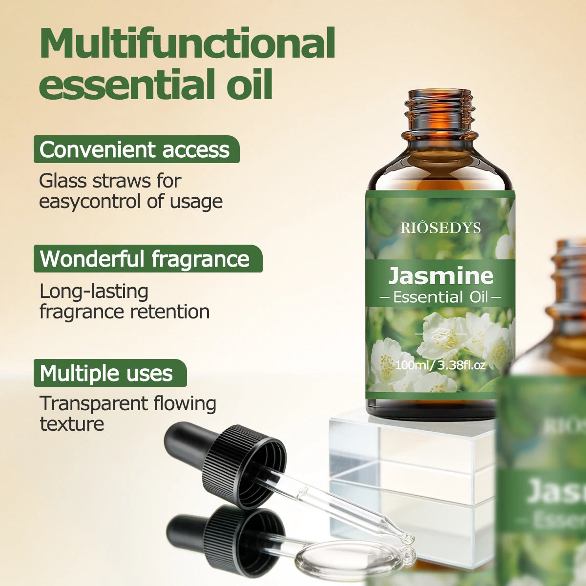 JASMINE ESSENTIAL OIL Moisturizing Nourishing Massage Suitable Zpaxo