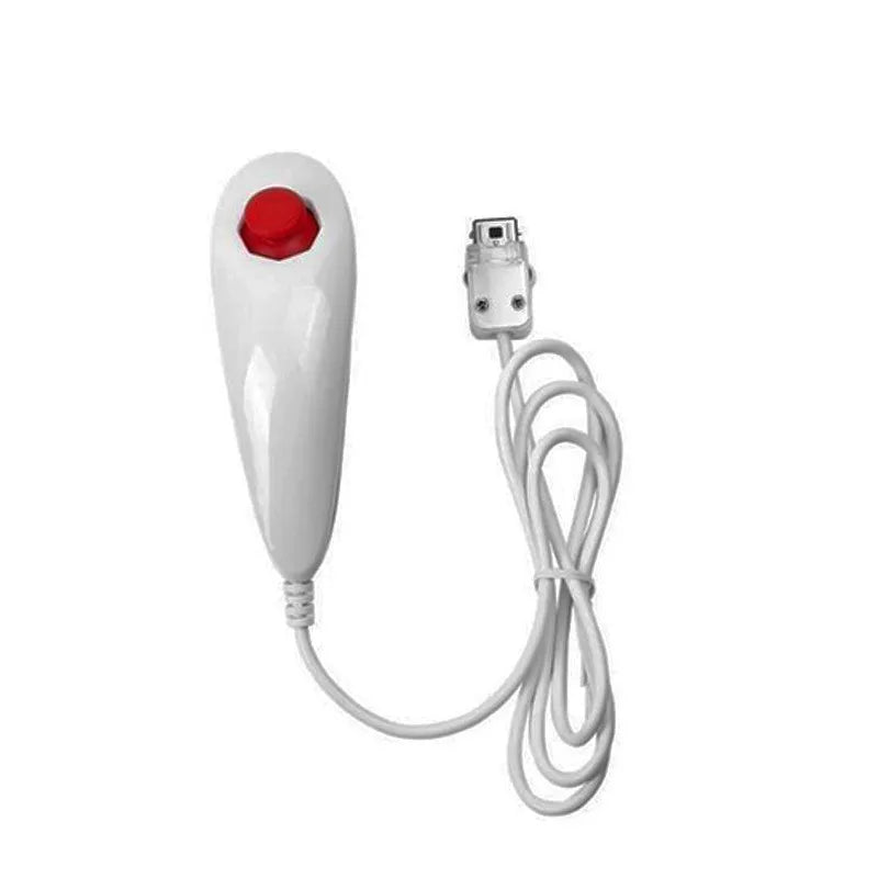 1 Pair Nunchuck Controller Motion Remote Wii Gamepad Nintendo Games Zpaxo WII Naked head 3