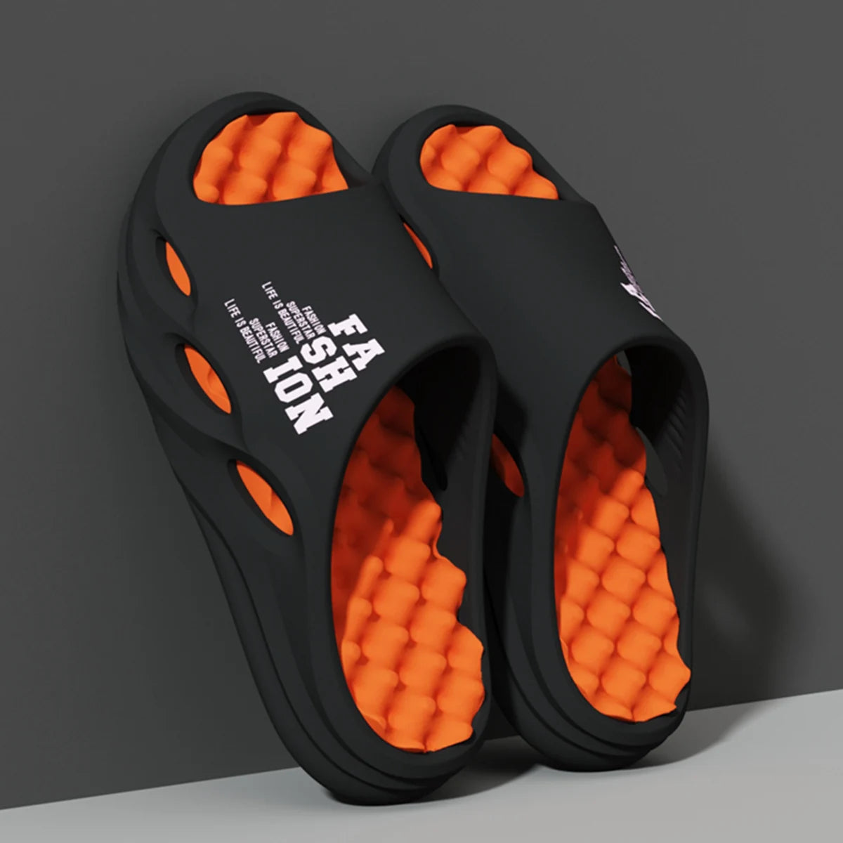 Men Fashion Massage Slippers Indoor Outdoor Sandals Beach Flip Flop