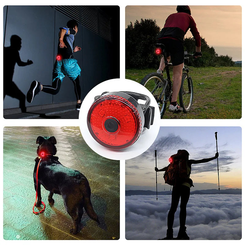 New Strap Bicycle USB Charging Creative Taillights Mountain Bike Outdoor Night Riding Taillights Riding Equipment Accessories Zpaxo