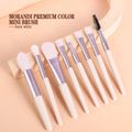 8pcs Makeup Brush Set for Face Loose Powder Blush Concealer Eyeshadow Radiant Look for Christmas Parties Travel-Friendly Design Zpaxo 04