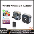2026 Wireless Carplay Adapter Mini Factory Car Display Stronger Zpaxo 2in1 Carplay Adapter