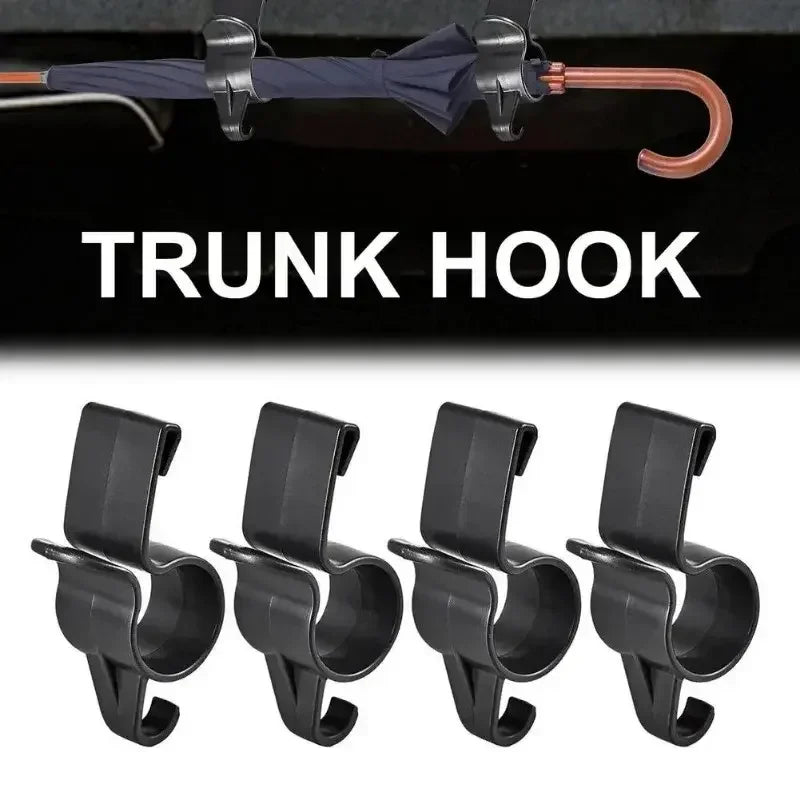 Car Trunk Hook Organizer Clip – Umbrella & Bag Hanger