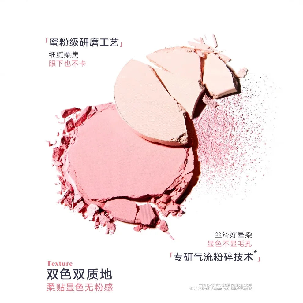 Judydoll Dual -Color Blush Combination Blusher Highlighter 2in1 Swelling Color Cheek Natural Original Makeup Cosmetics Zpaxo