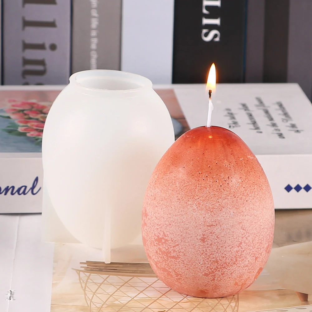 3D Dragon Egg Silicone Resin Mold DIY Dragon Animal Candle Craft Ornaments Casting Resin Epoxy Mould Home Decor Zpaxo