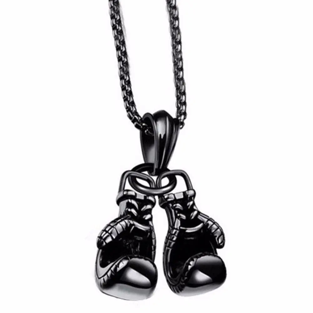 Dashboard Decoration Zinc Alloy Car Interior Metal Boxing Gloves Zpaxo black