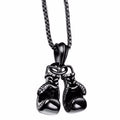 Dashboard Decoration Zinc Alloy Car Interior Metal Boxing Gloves Zpaxo black