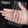 10-Pack Clear Rubber Door Bumper Guards - Anti-Collision Wall Protectors, Noise Reducing Strips for Furniture Protection Zpaxo 10pcs