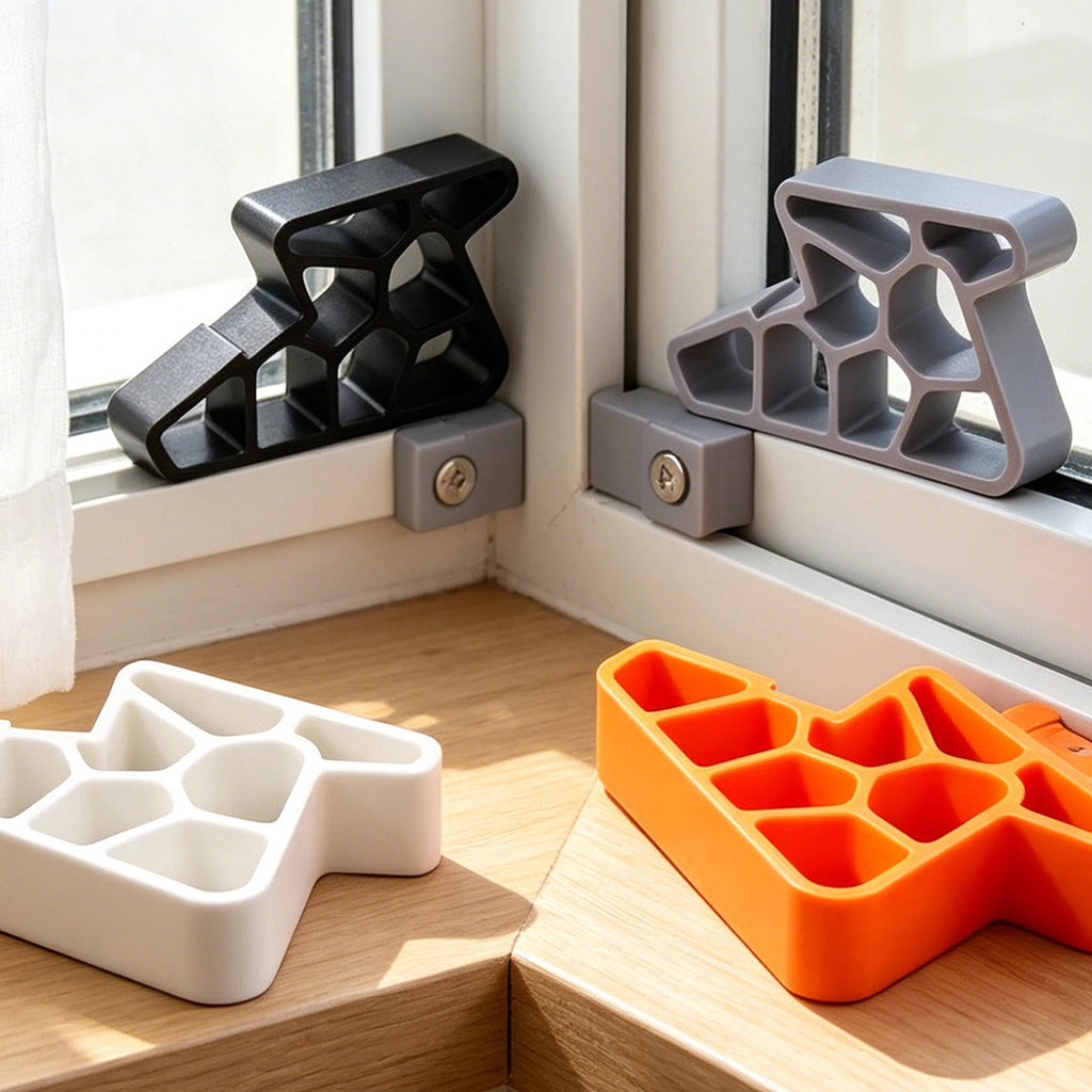 Non-Slip Balcony Window Door Window Balcony Door Stop Wedge Easy Sliding Window Locks Adjustable Home Office Bathroom Kitchen Zpaxo