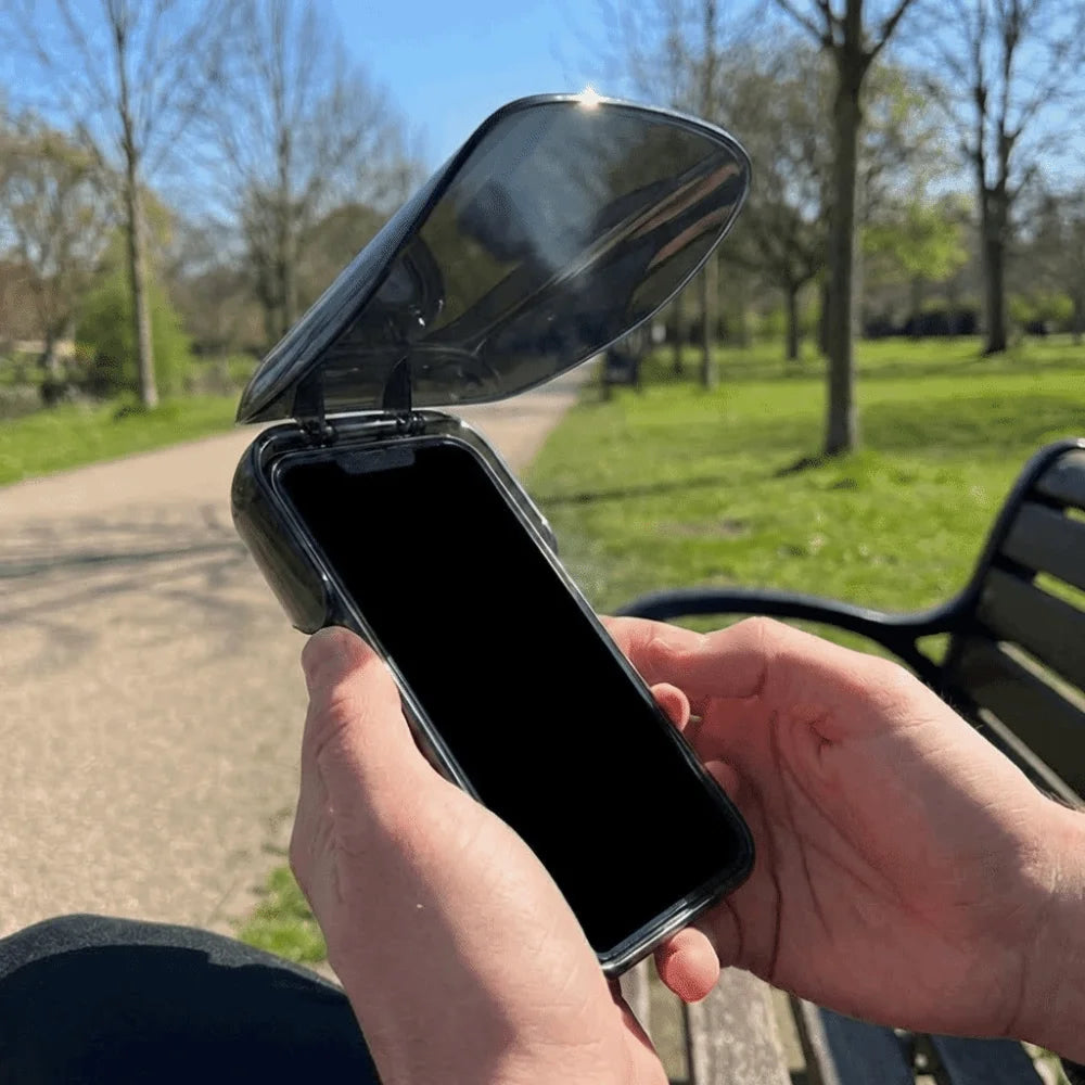 Adjustable Angle Sun Hat Phone Mount Shade Rainproof Clip Mobile Zpaxo