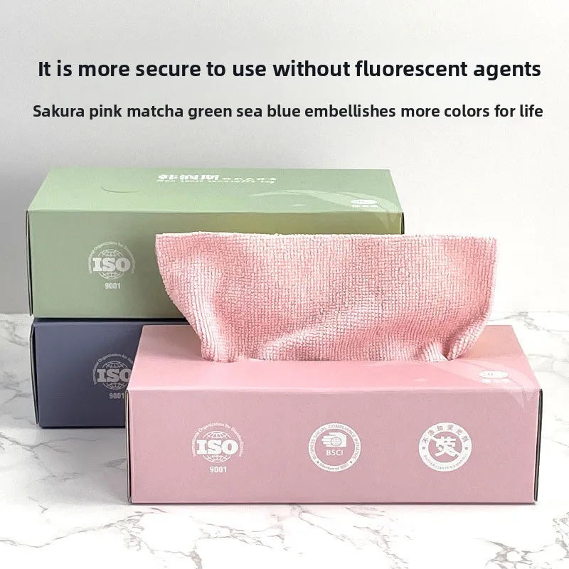Microfiber Pull Out Disposable Kitchen Towels Absorbent Cleaning