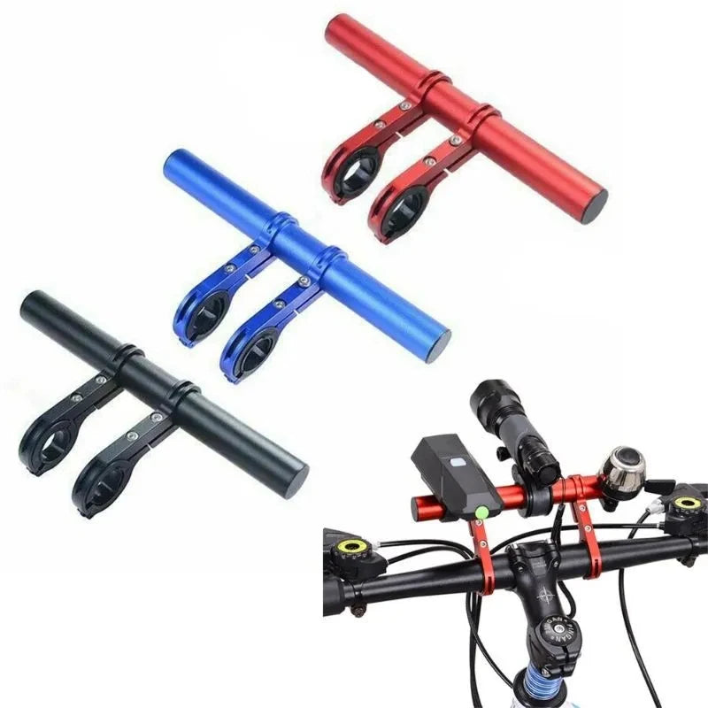 Bike Handlebar Extender Mount 20CM Aluminum Alloy Extension Frame Multifunctional Cycling Headlight Bracket Lamp Holder Riding Zpaxo
