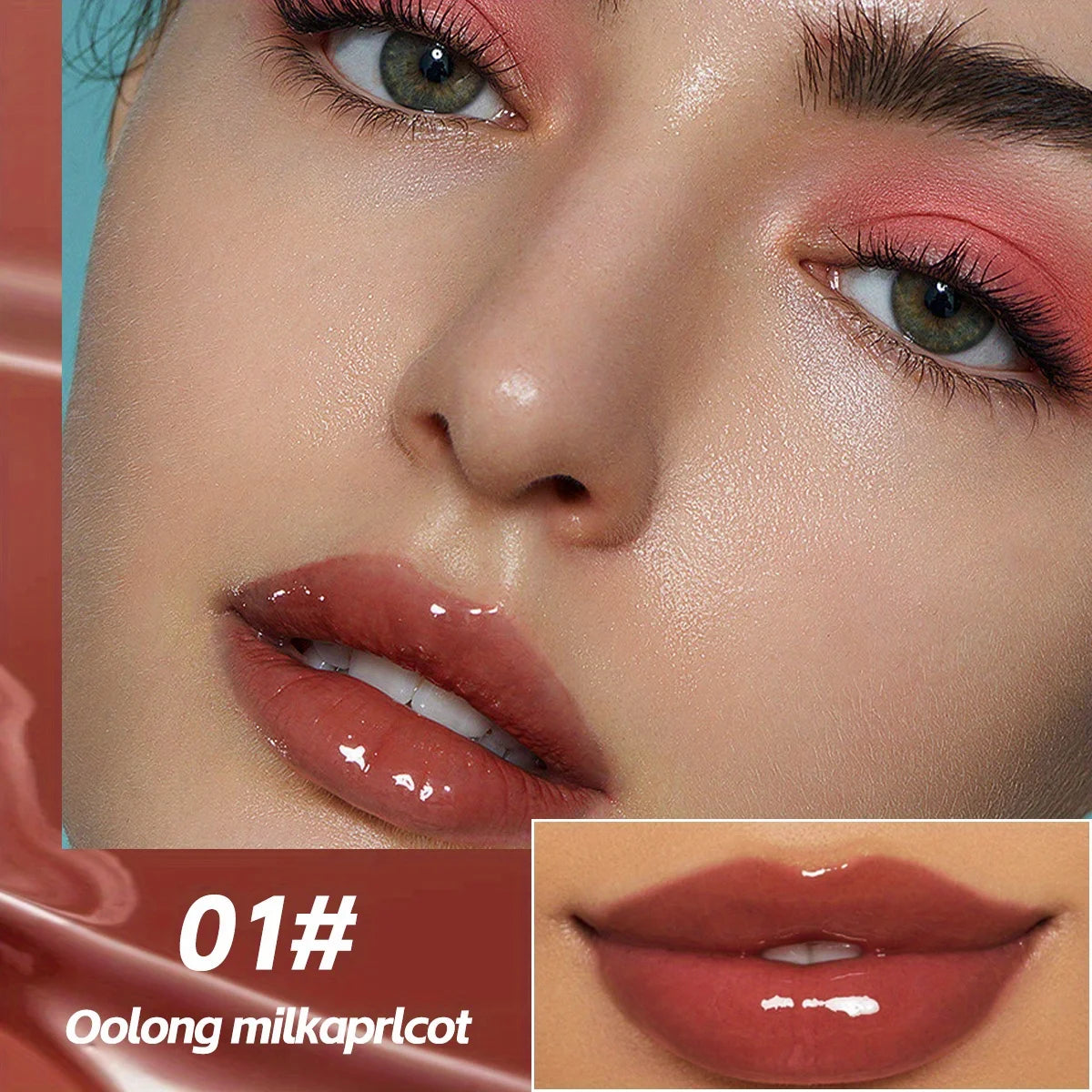 Light-holding mirror solid lip gloss, water-gloss mirror lip glaze, not easy to stick to the cup Zpaxo 01