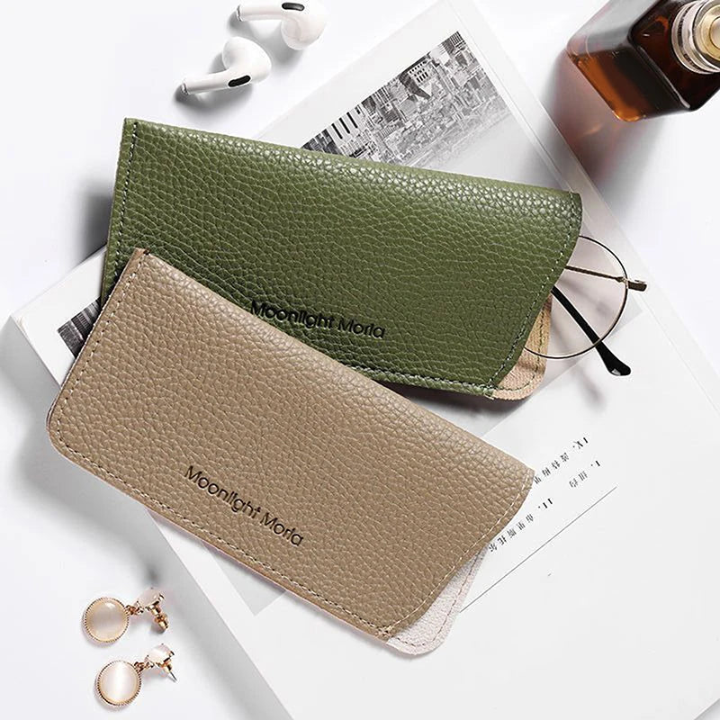 PU Leather Soft Shell Glasses Case – Unisex Eyeglass Pouch