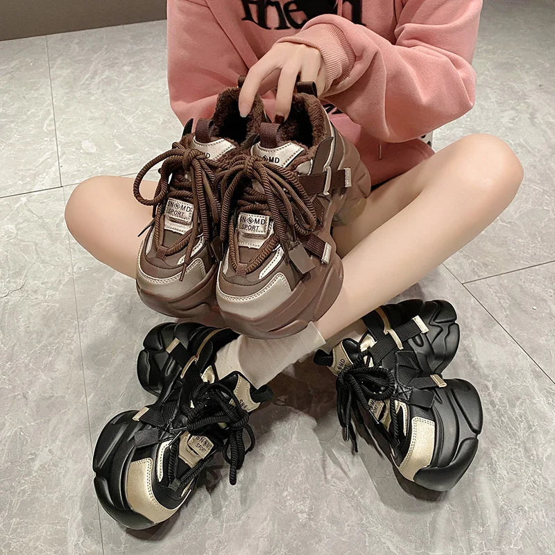 2023 Soft Sneakers Woman Female Fashion Increasing Ladies Trainers Zpaxo