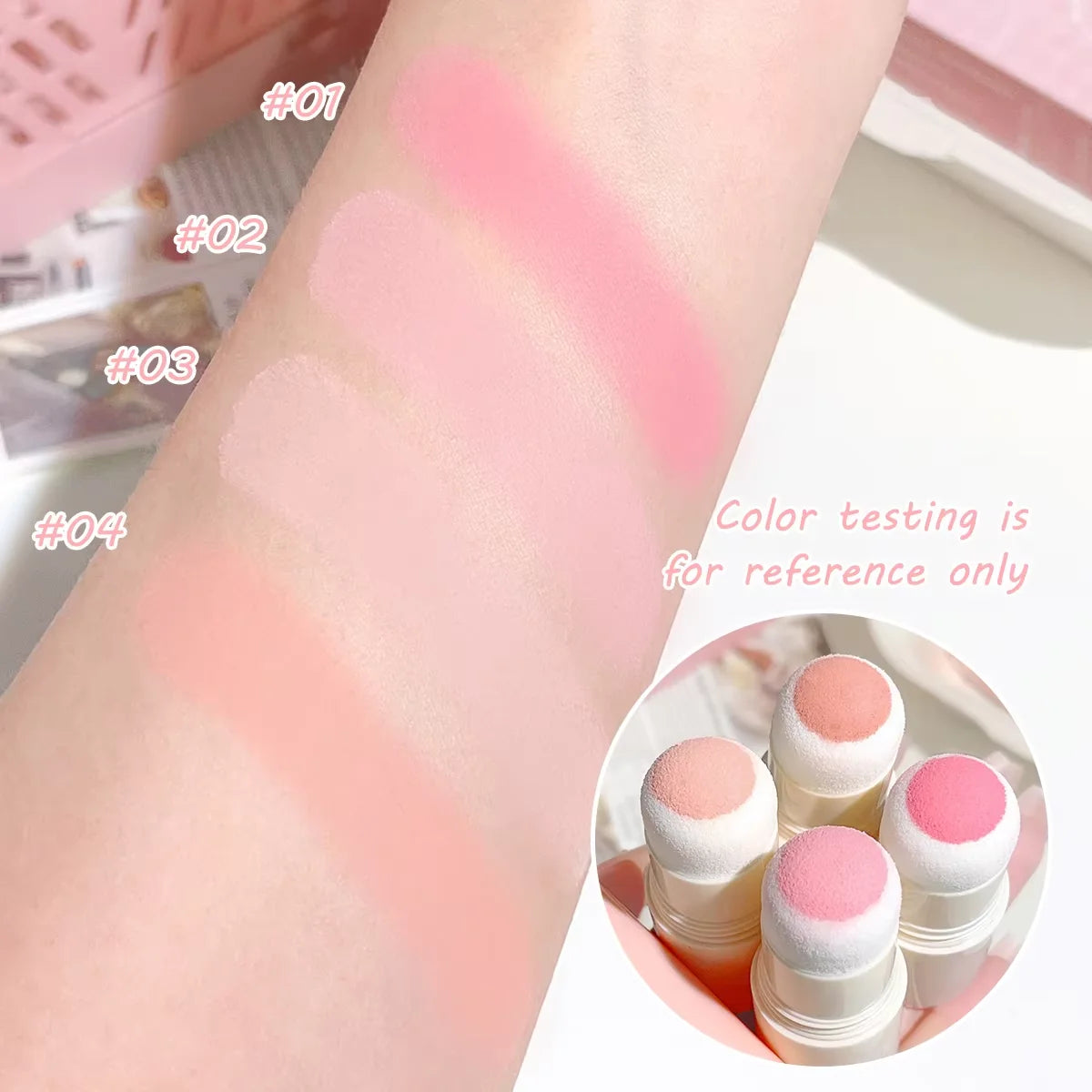 Cloud Soft Matte Blush Stick for a vibrant, brightening, natural bare makeup look, enhancing flawless skin tone Zpaxo